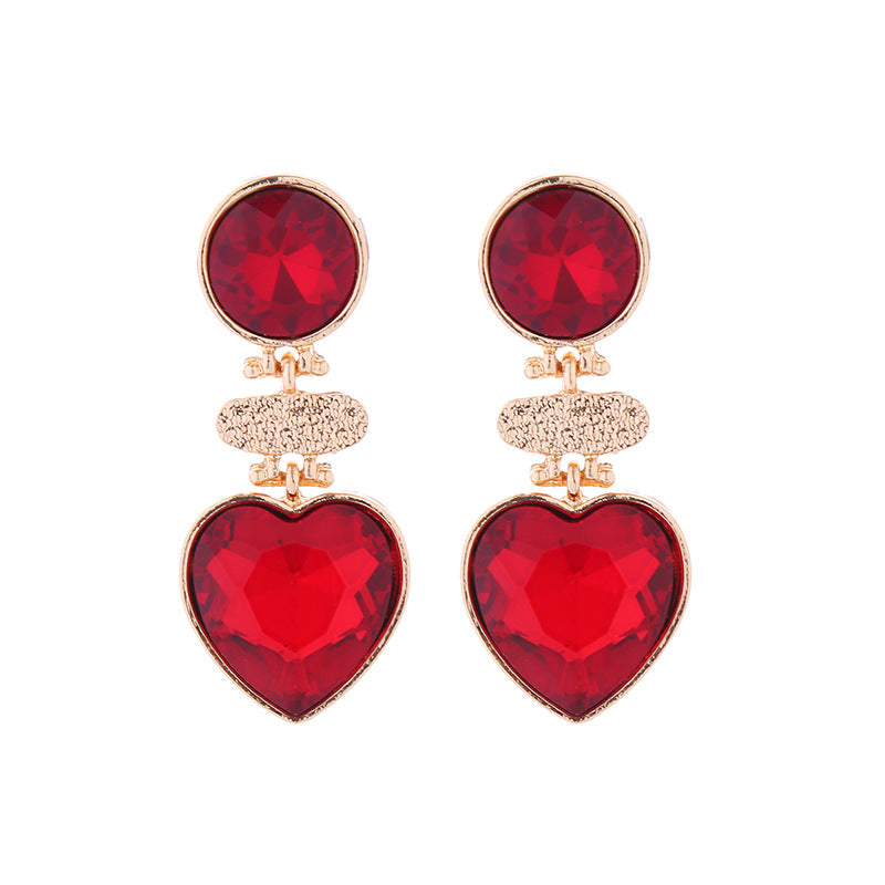 Wholesale Round Love Multi-layer Vintage Earrings